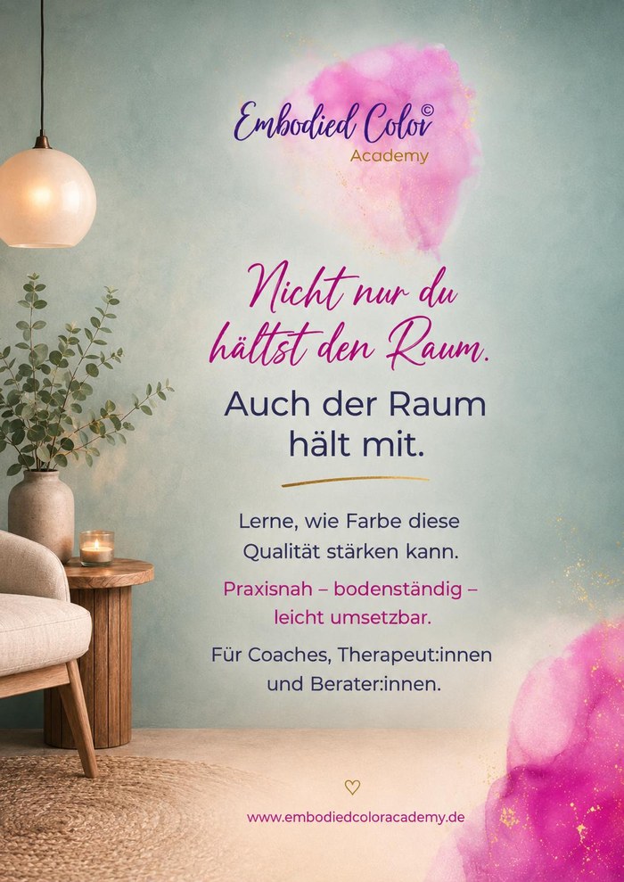 Workbook Farbkraft für deine Praxis, Rückseite